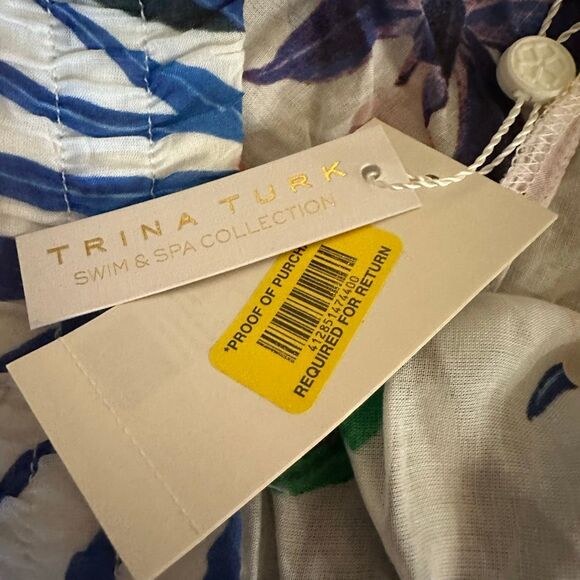 NWT Trina Turk treasure cover swim cover up pants large - Picture 4 of 12